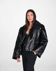 GIACCA ECOPELLE DEAN NERO