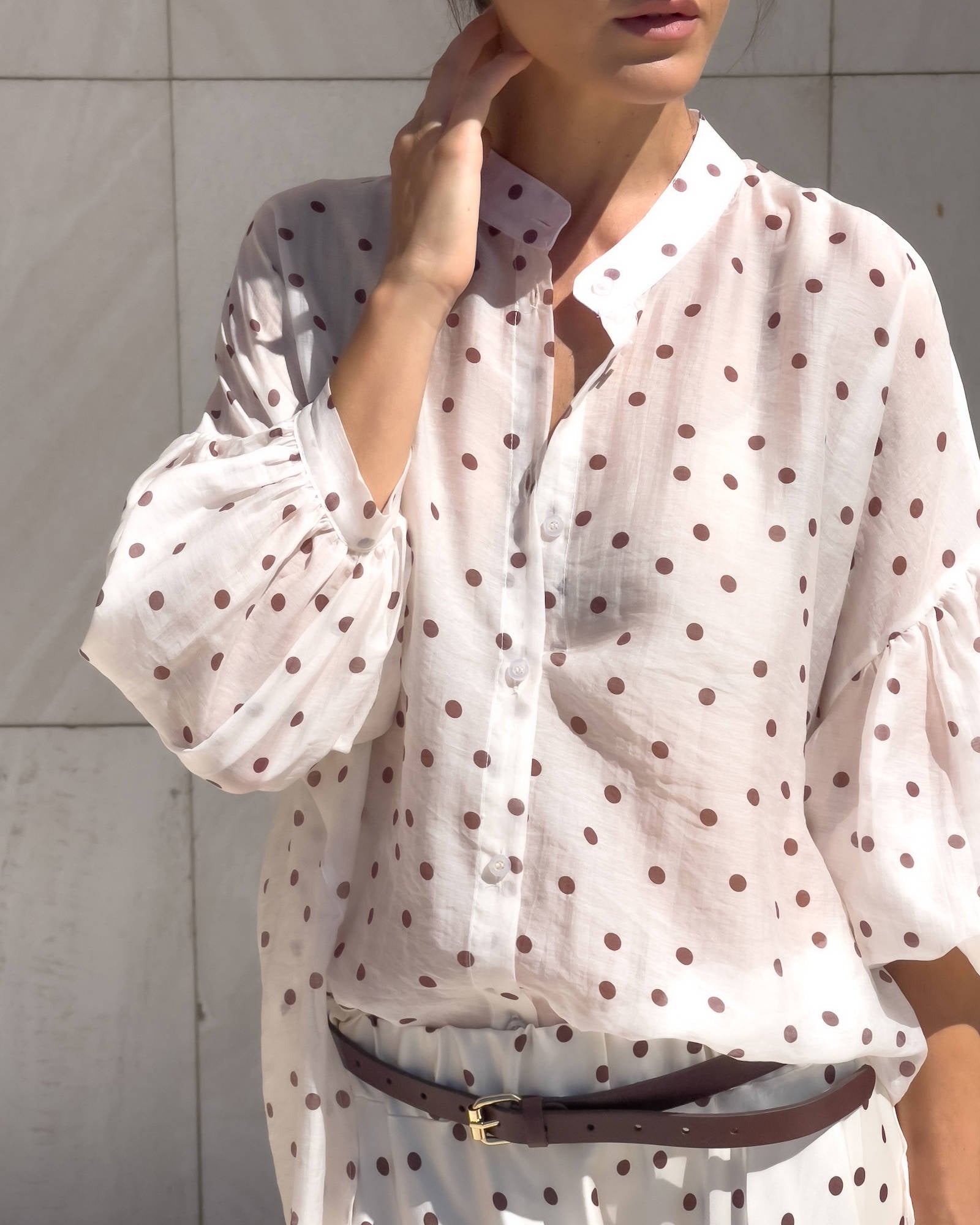 CAMICIA VIVIAN POIS PANNA