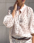 CAMICIA VIVIAN POIS PANNA