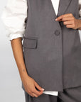 GILET HENRI GRIGIO