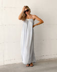 SLIP-DRESS PAV CELESTE