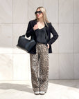 TOP NORA IN SATIN NERO