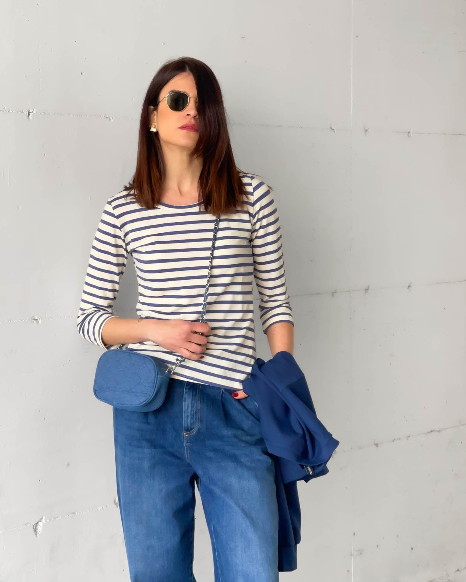 BLUE JEAN BUM BAG DENIM CHIARO