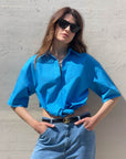 CAMICIA FANNY KONTATTO TURCHESE