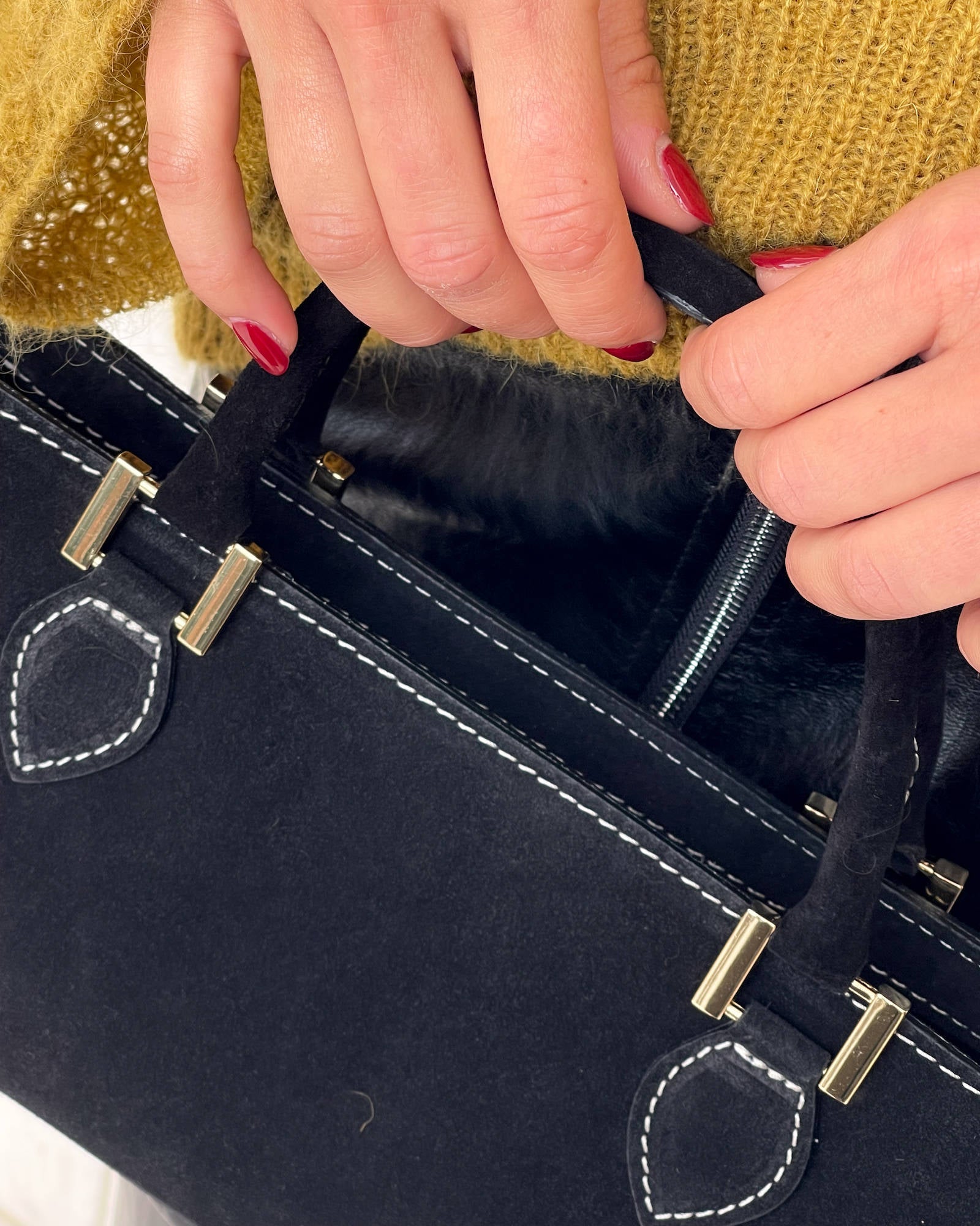 BORSA IN PELLE CELINA NERO
