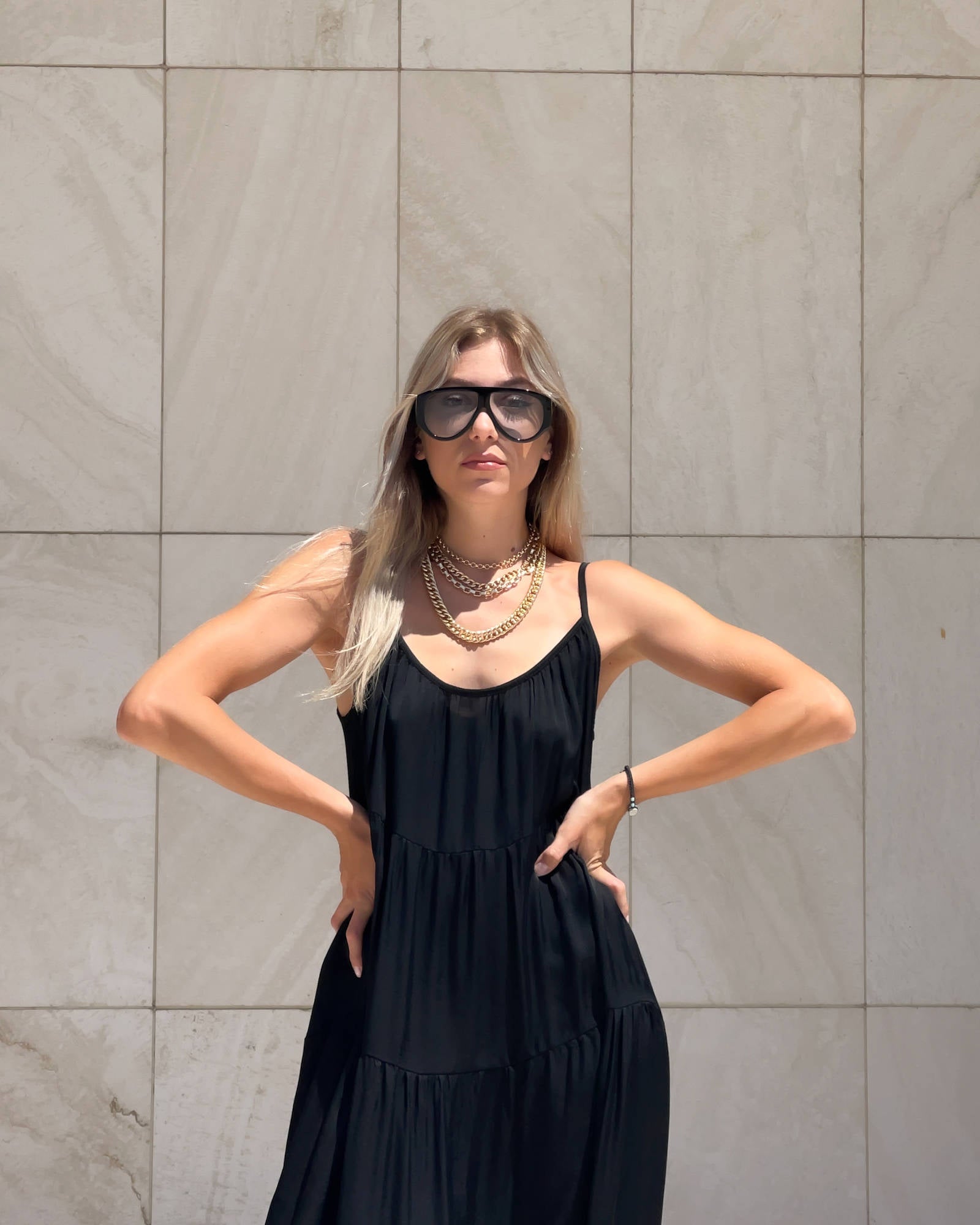 LONG DRESS DAFNE NERO