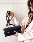 POCHETTE IN PELLE CASSIDY NERO