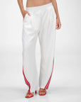 PANTALONE BARNEY OVETTO BIANCO ROSSO