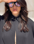 CAMICIA IN GEORGETTE ANDY NERO