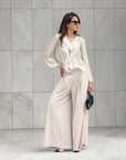 BLUSA ROUCHES OPHELIA BURRO