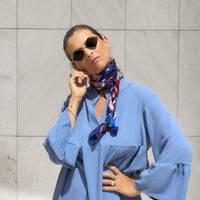 FOULARD EVORA BLU