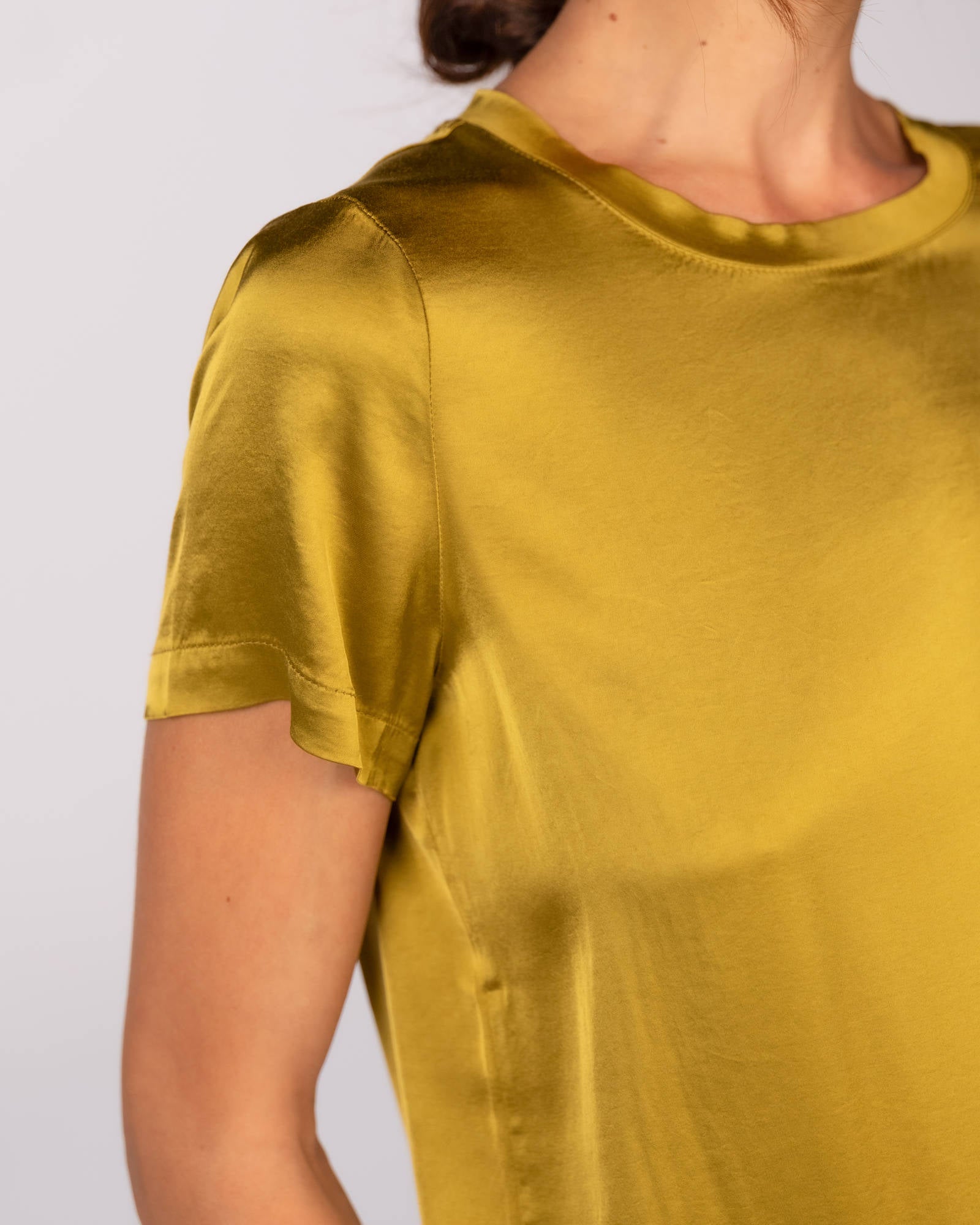 T-SHIRT NORA IN SATIN CARDO