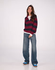 PULL JENNY BORDEAUX BLU