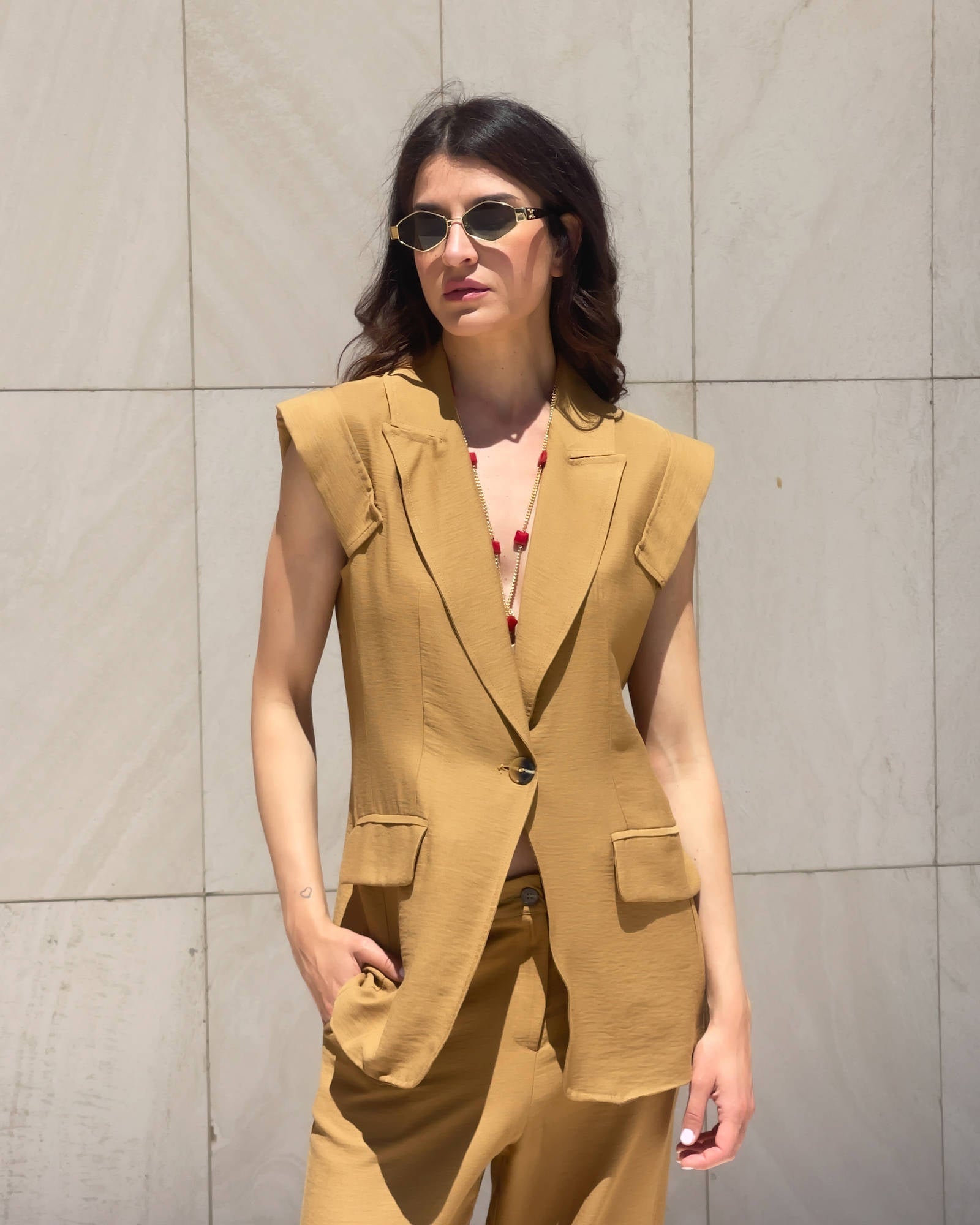GILET MARIDA GOLD
