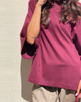 T-SHIRT OVER LINDSEY BORDEAUX