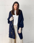 MAXI CARDIGAN COMFY BLU NAVY