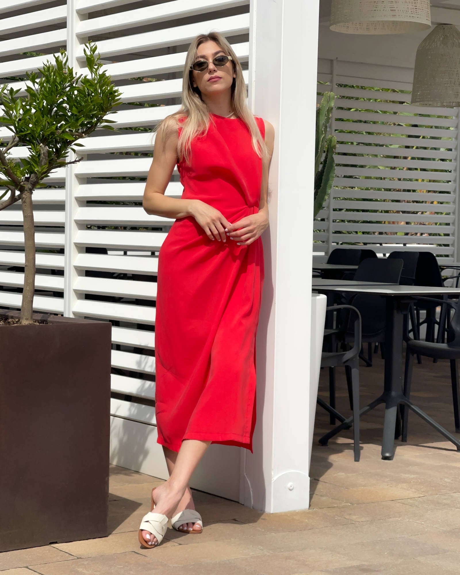 ABITO NATALIE ROSSO