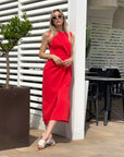 ABITO NATALIE ROSSO