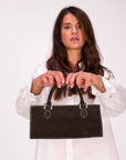 BORSA IN PELLE CELINA TESTA DI MORO