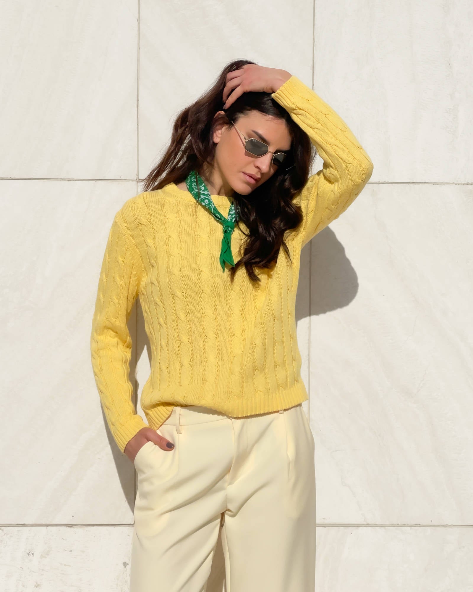PULL A TRECCE ARIEL GIALLO