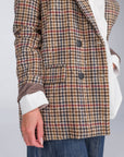 GIACCA CAPPOTTO CHECK OVER ALPINO