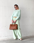PANTALONE BRANDO VERDE ACQUA