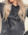 COLLANA LUNGA CON PIETRE NERE
