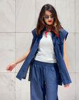 CAMICIA KAPRICE IN CHAMBRAY SCURO