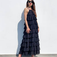 LONG DRESS AURORA NERO