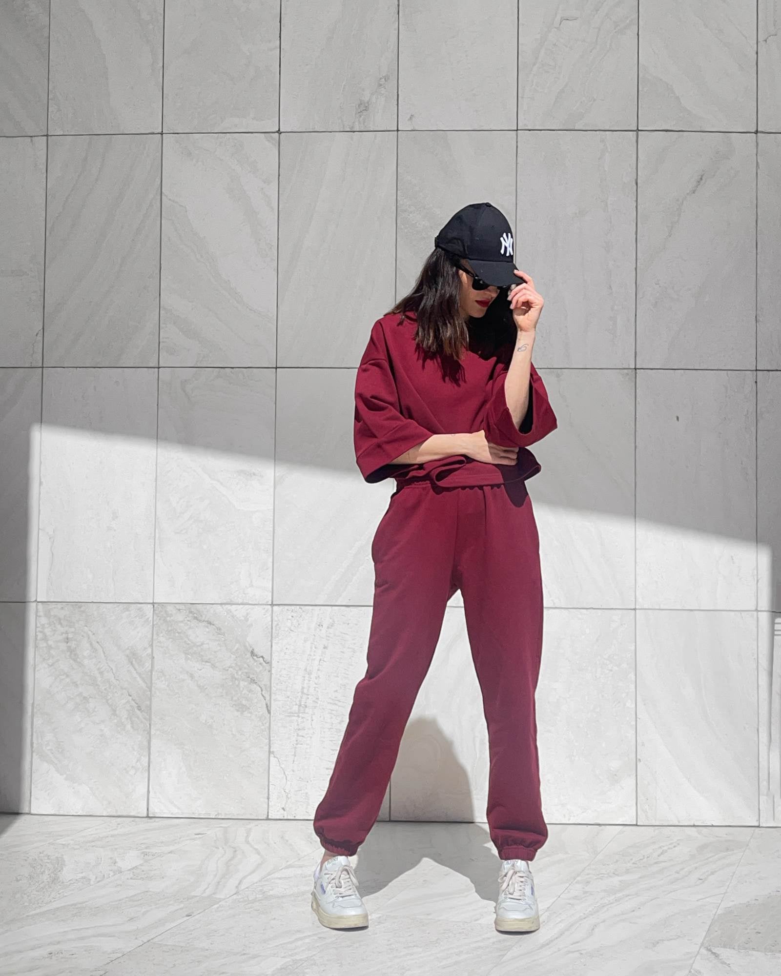 SUIT JOGGER BORDEAUX