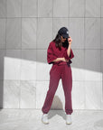 SUIT JOGGER BORDEAUX