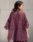 CAMICIA VIVIAN POIS VINO