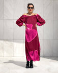 DRESS KYLE BORDO' FUXIA