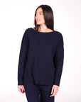 COMPLETO IN MAGLIA COZY AMELIE BLU