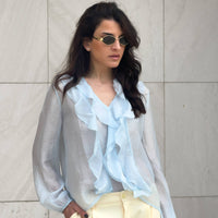 BLUSA ROUCHES OPHELIA NUVOLA