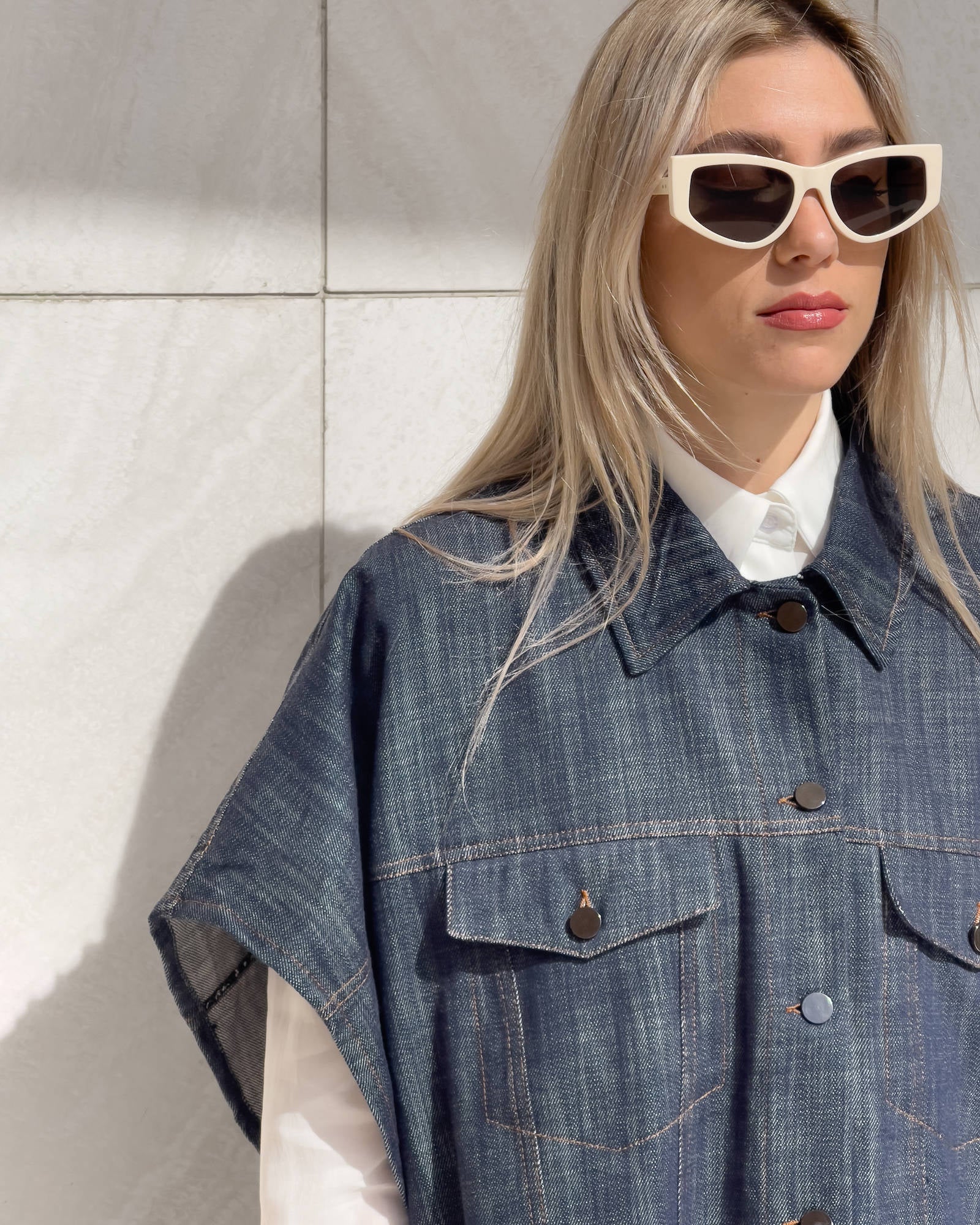 CAMICIA KIMONO FRANKLIN BLU