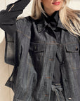 CAMICIA KIMONO FRANKLIN NERO
