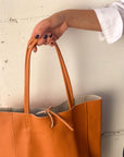 SHOPPER BAG IN PELLE ASTRO DUST