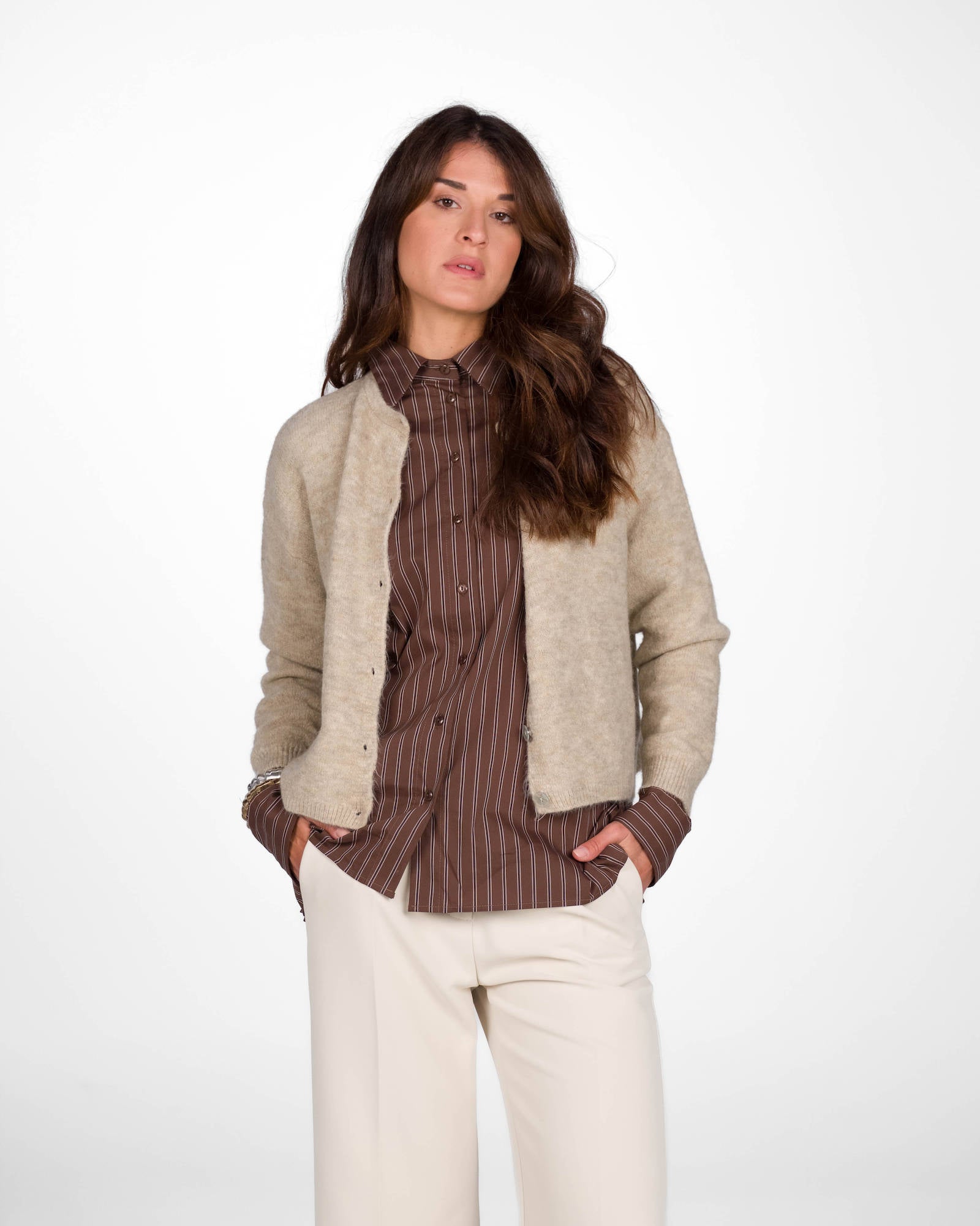 CARDIGAN LEA SABBIA