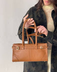 BORSA IN PELLE MINA CUOIO SCURO