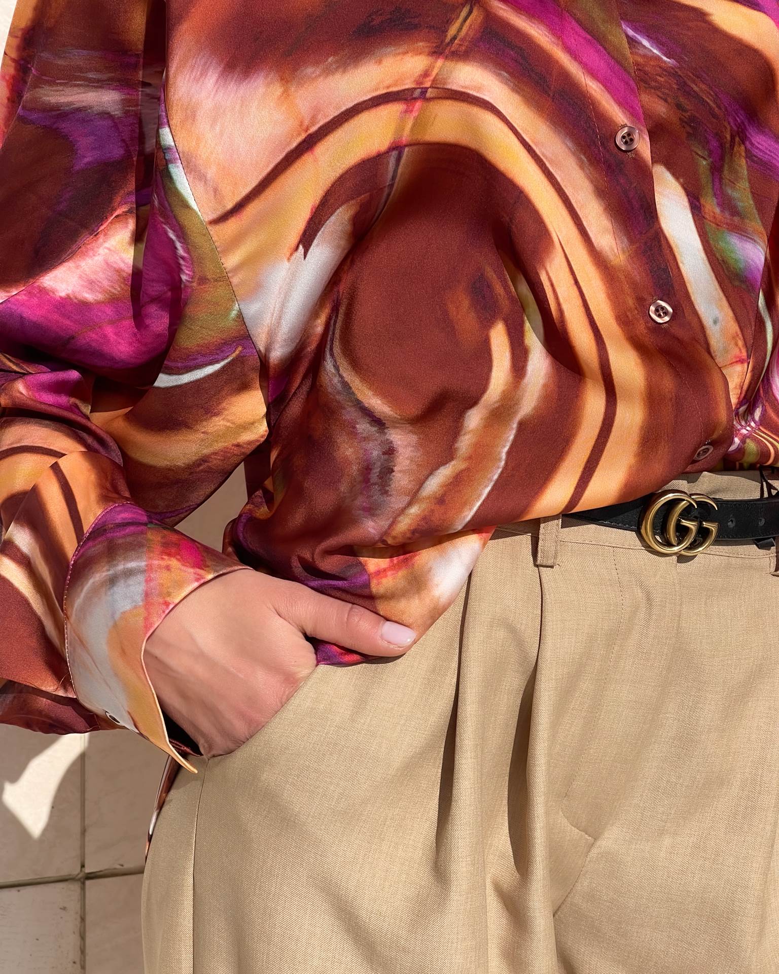 CAMICIA DAFNE COGNAC