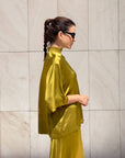 T-SHIRT OVER IN SATIN NORA CARDO