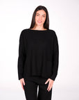 COMPLETO IN MAGLIA COZY AMELIE NERO