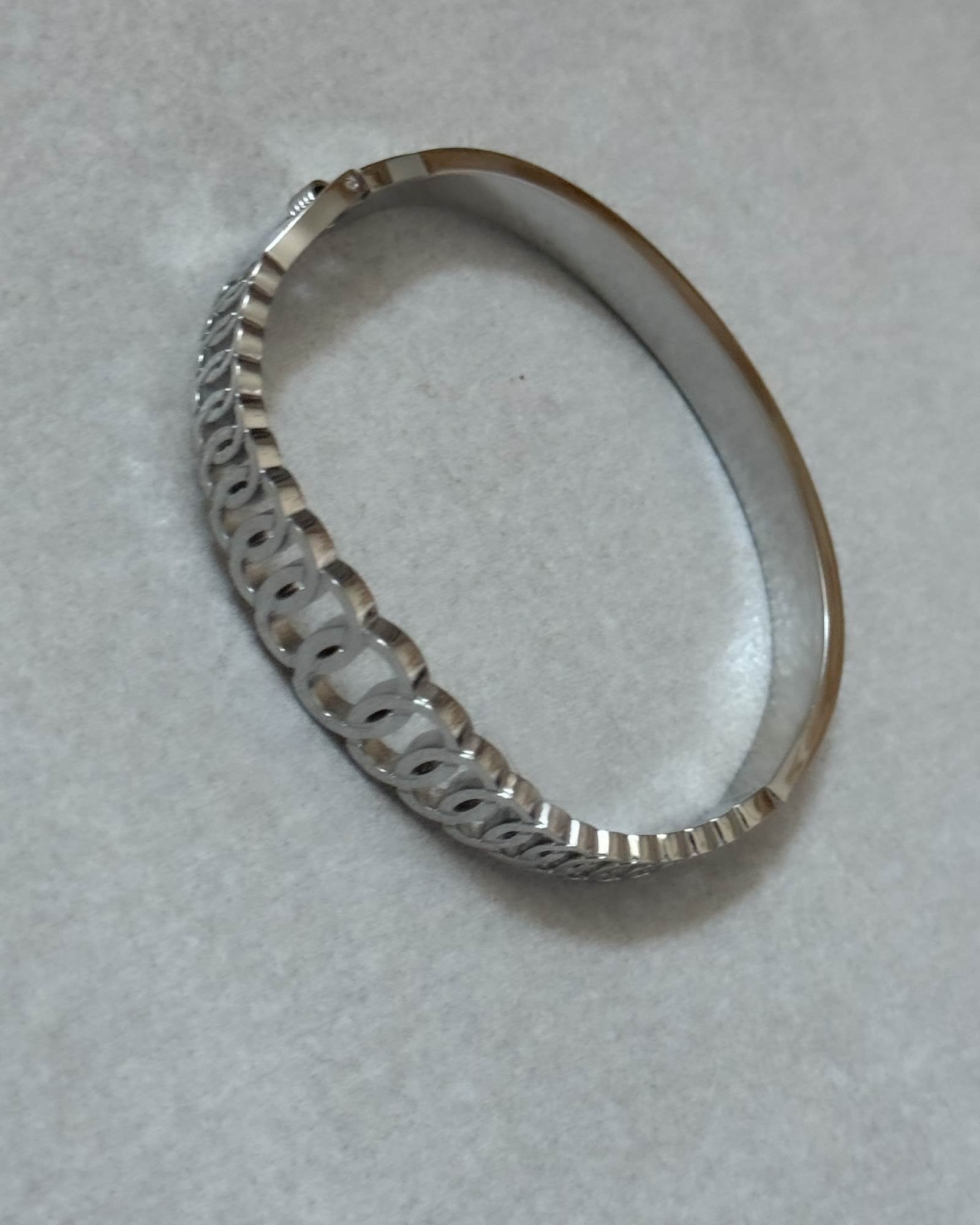 BRACCIALE RIGIDO INFINITY ARGENTO