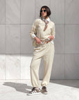 PANTALONI FELPA LEMONI CREMA
