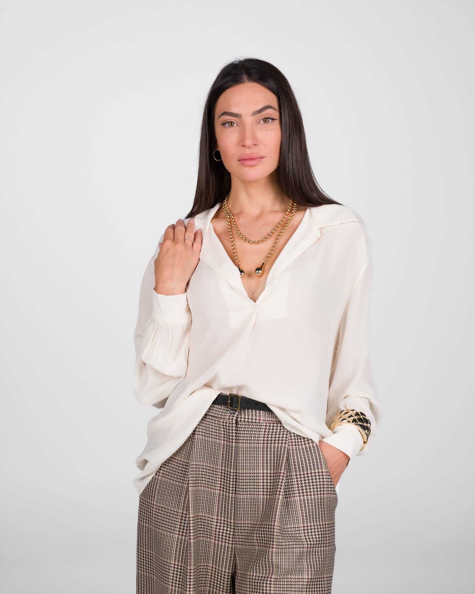 CAMICIA GIGLIO AVORIO