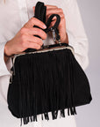 BORSA ESCAPE CON FRANGE NERO
