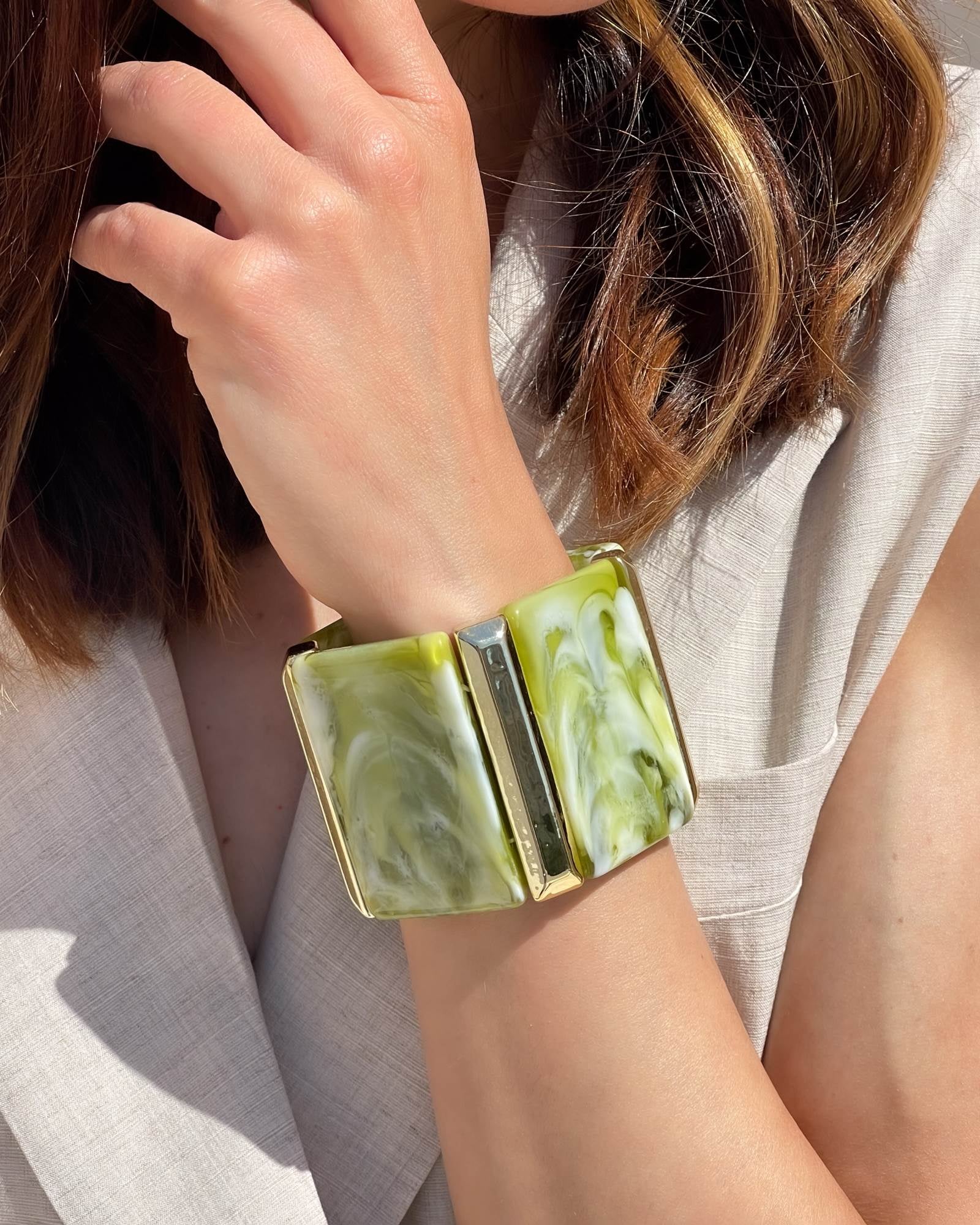 BRACCIALE MARMO VERDE