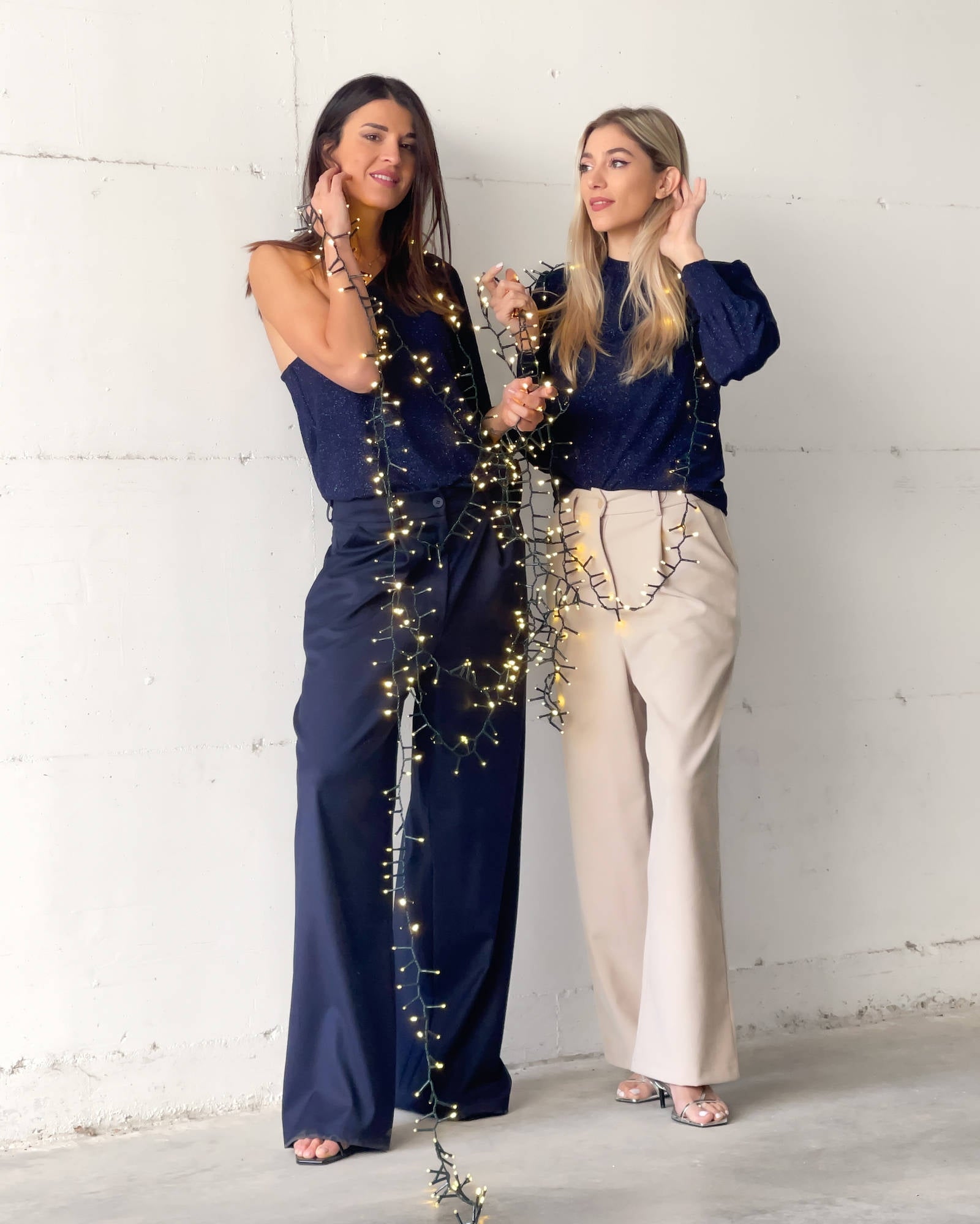 TOP MONOSPALLA ANASTASIA BLU NOTTE