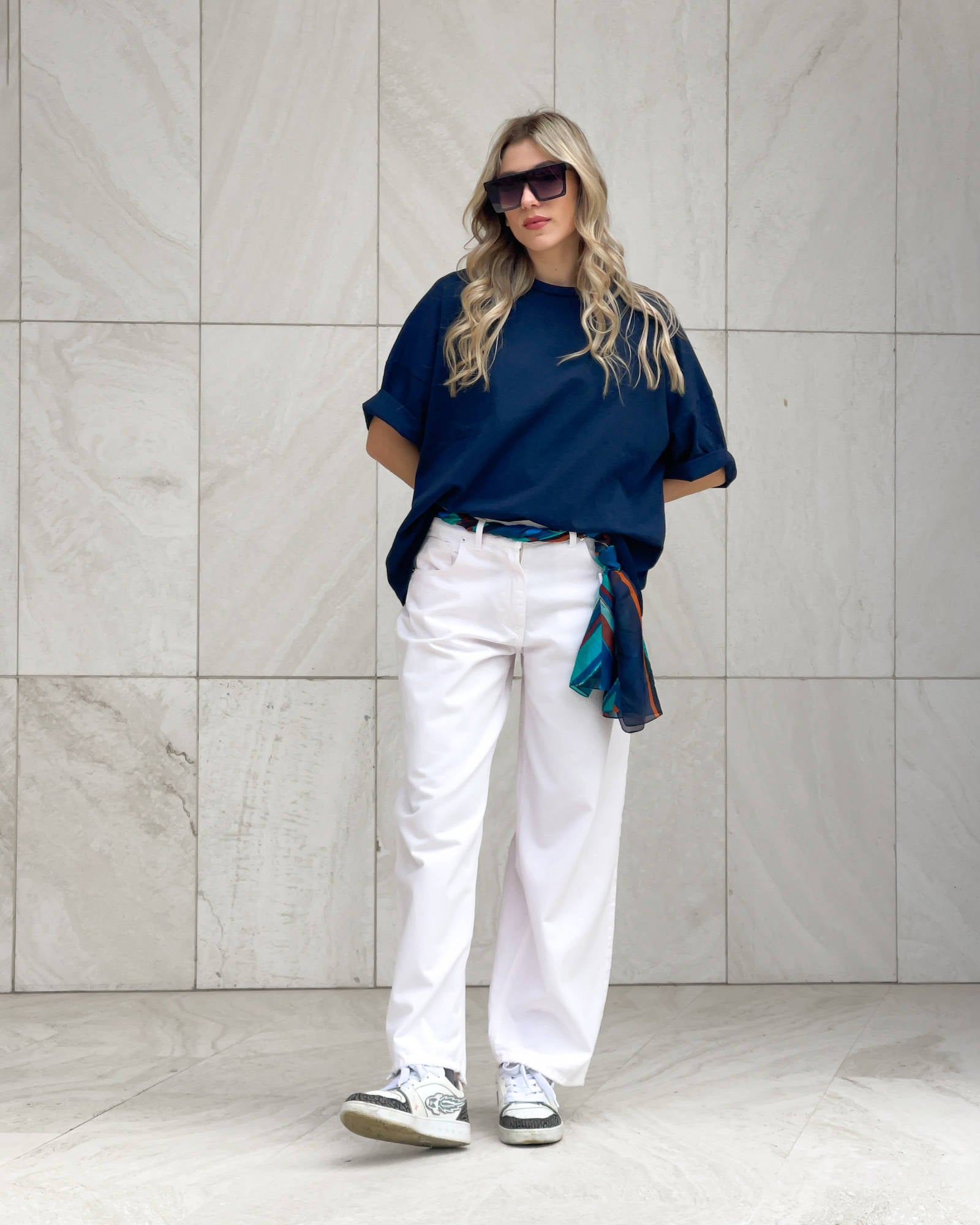 T-SHIRT OVER ELODIE BLU NAVY